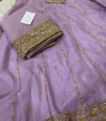 Bahar-e-Jaan Lilac Zardozi Panelled Maxi - Image 6
