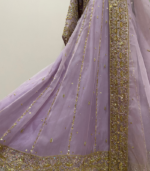 Bahar-e-Jaan Lilac Zardozi Panelled Maxi - Image 5