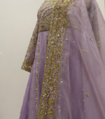 Bahar-e-Jaan Lilac Zardozi Panelled Maxi - Image 4