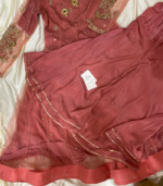 hand painted dupatta &frock