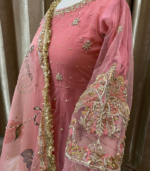 hand painted dupatta &frock