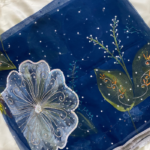 blue hand painted dupatta (3)