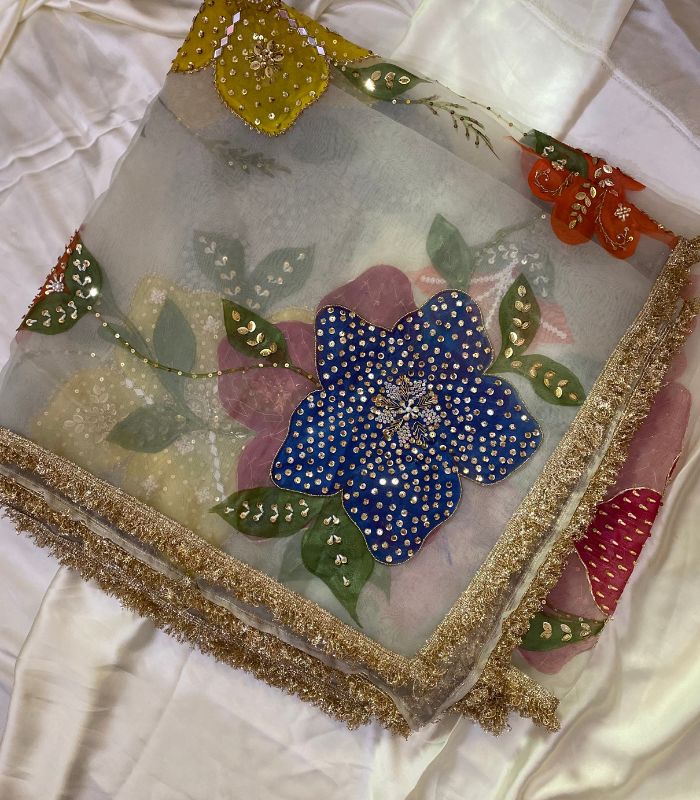 rangeeli hand painted dupatta (1) rangeeli hand painted dupatta